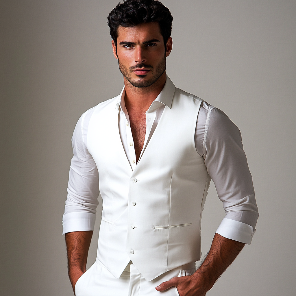 Men's Single-Breasted Waistcoat