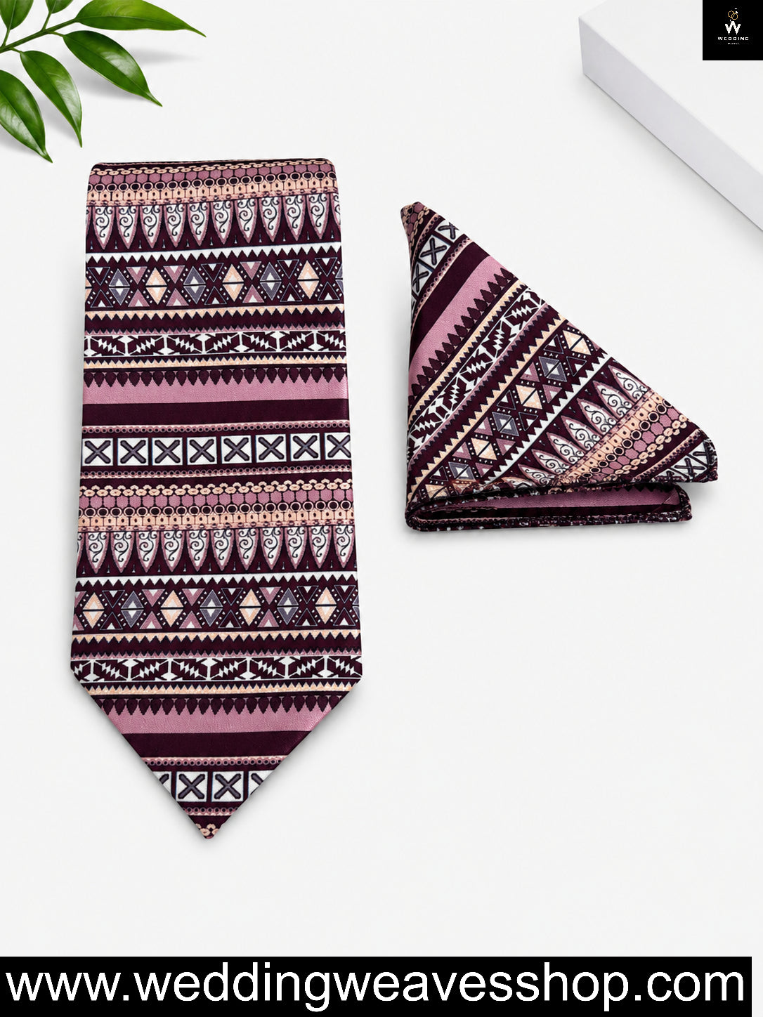 Burgundy Tie set
