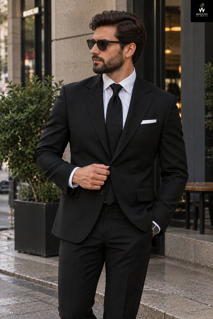 black suit