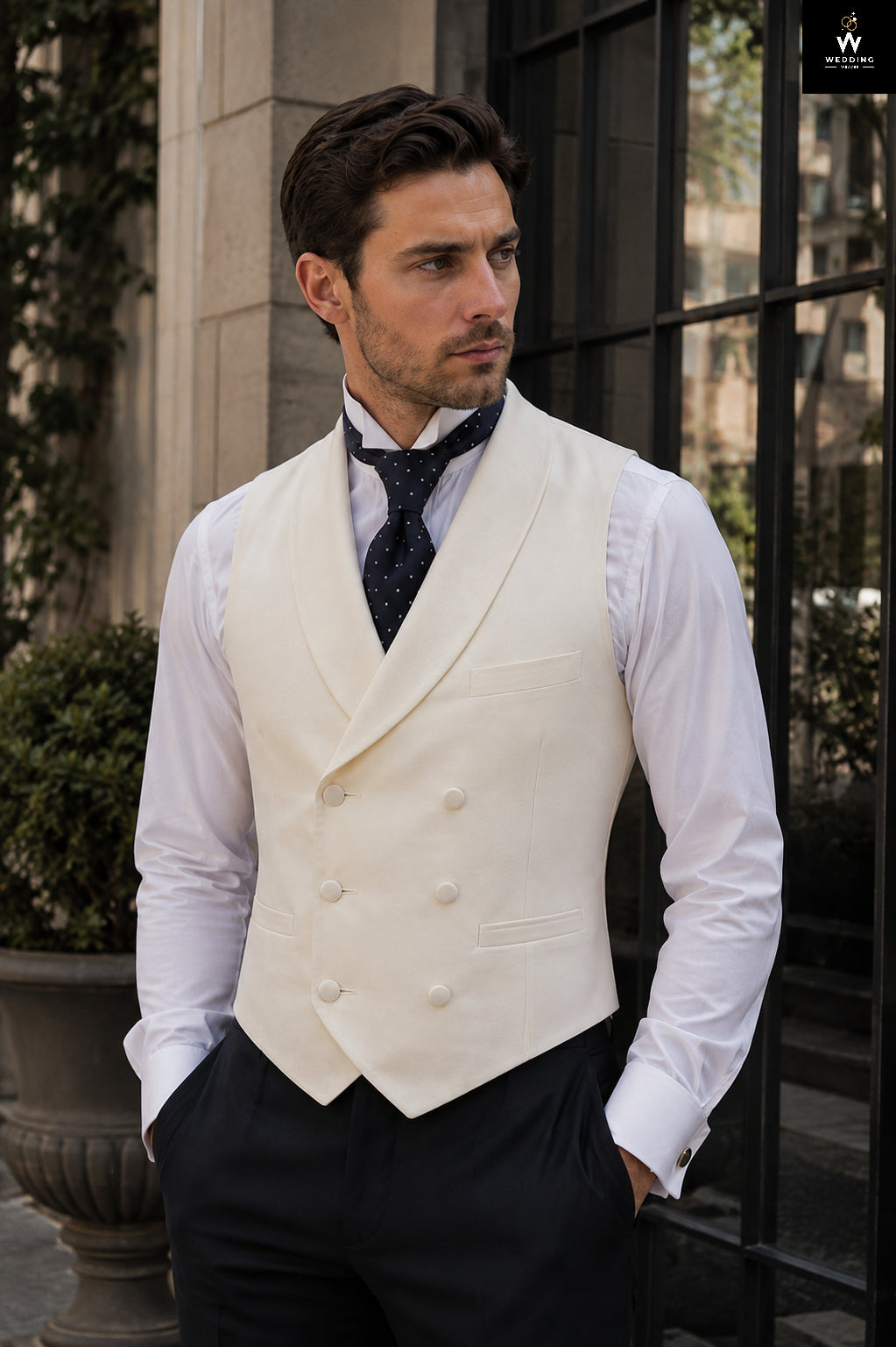beige waistcoat