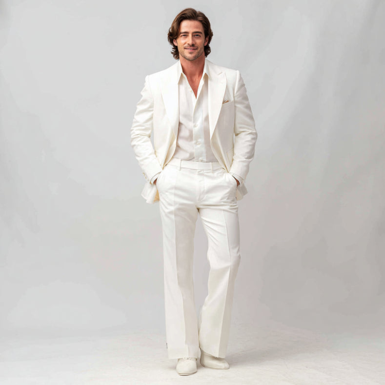 White two piece suit