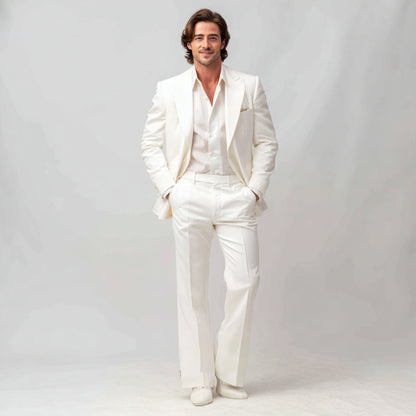 White two piece suit