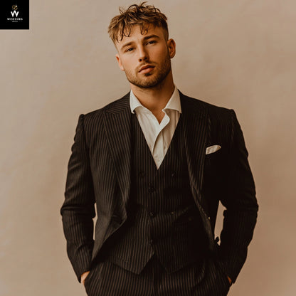 Black Strip Three Piece