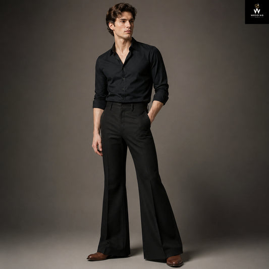 Black trouser for men