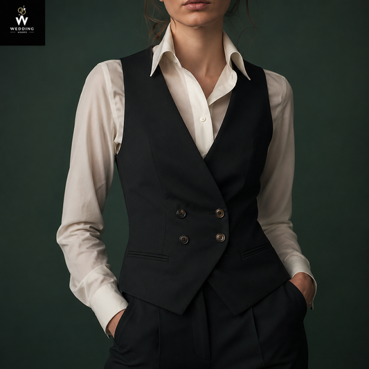 dark green waistcoat  and trouser