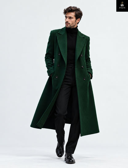 Green Longcoat for Men