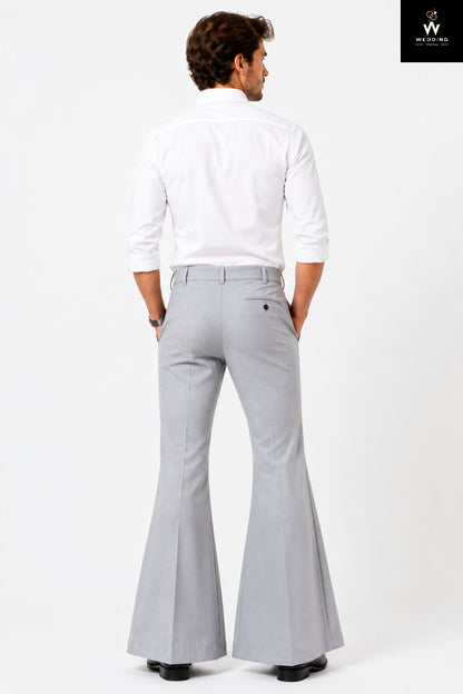 Grey Bell Bottom Pants