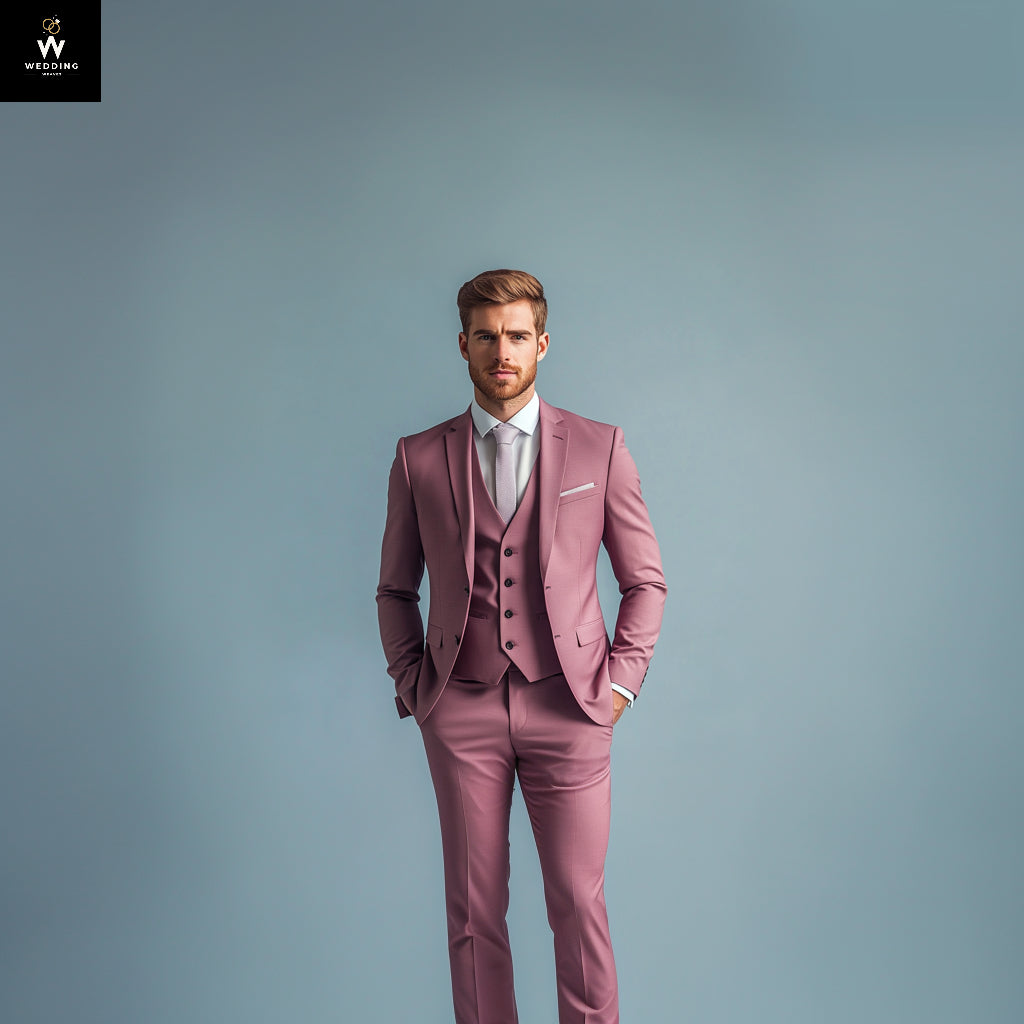 Rosewood Three-Piece Suit – Notch Lapel & Tailored Precision 50 / 28 Rosewood Three-Piece Suit – Notch Lapel & Tailored Precision 50 / 28