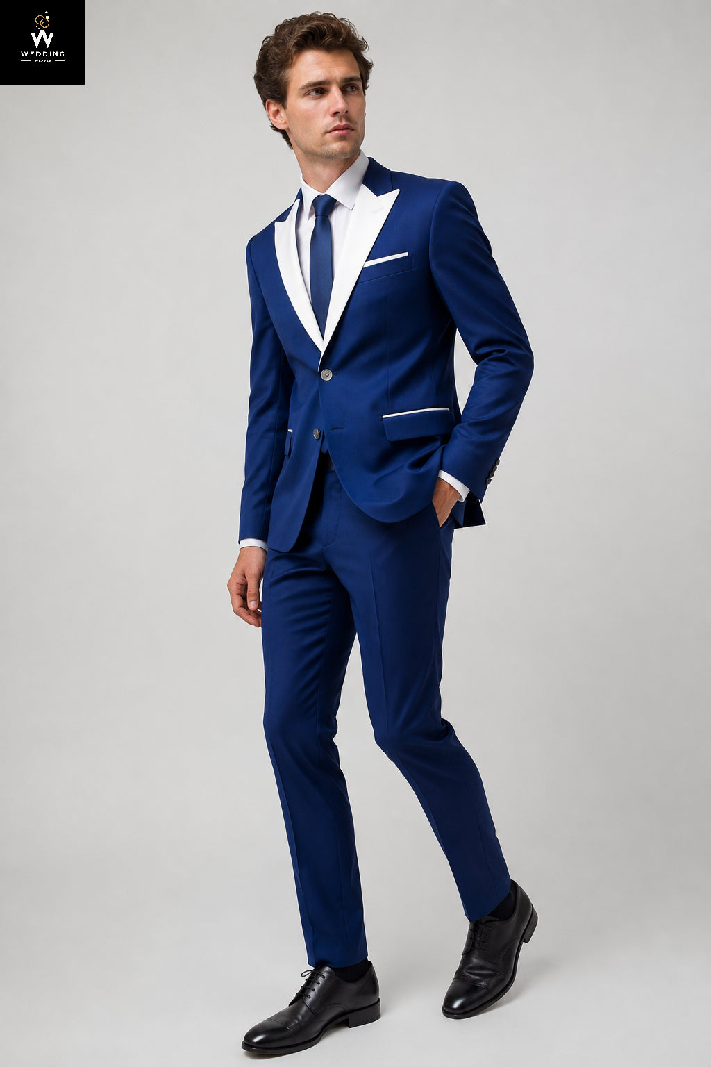 Blue Tuxedo Suit