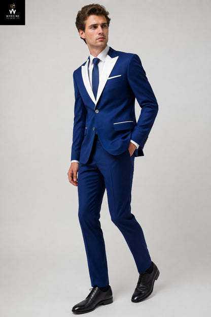 Blue Tuxedo Suit