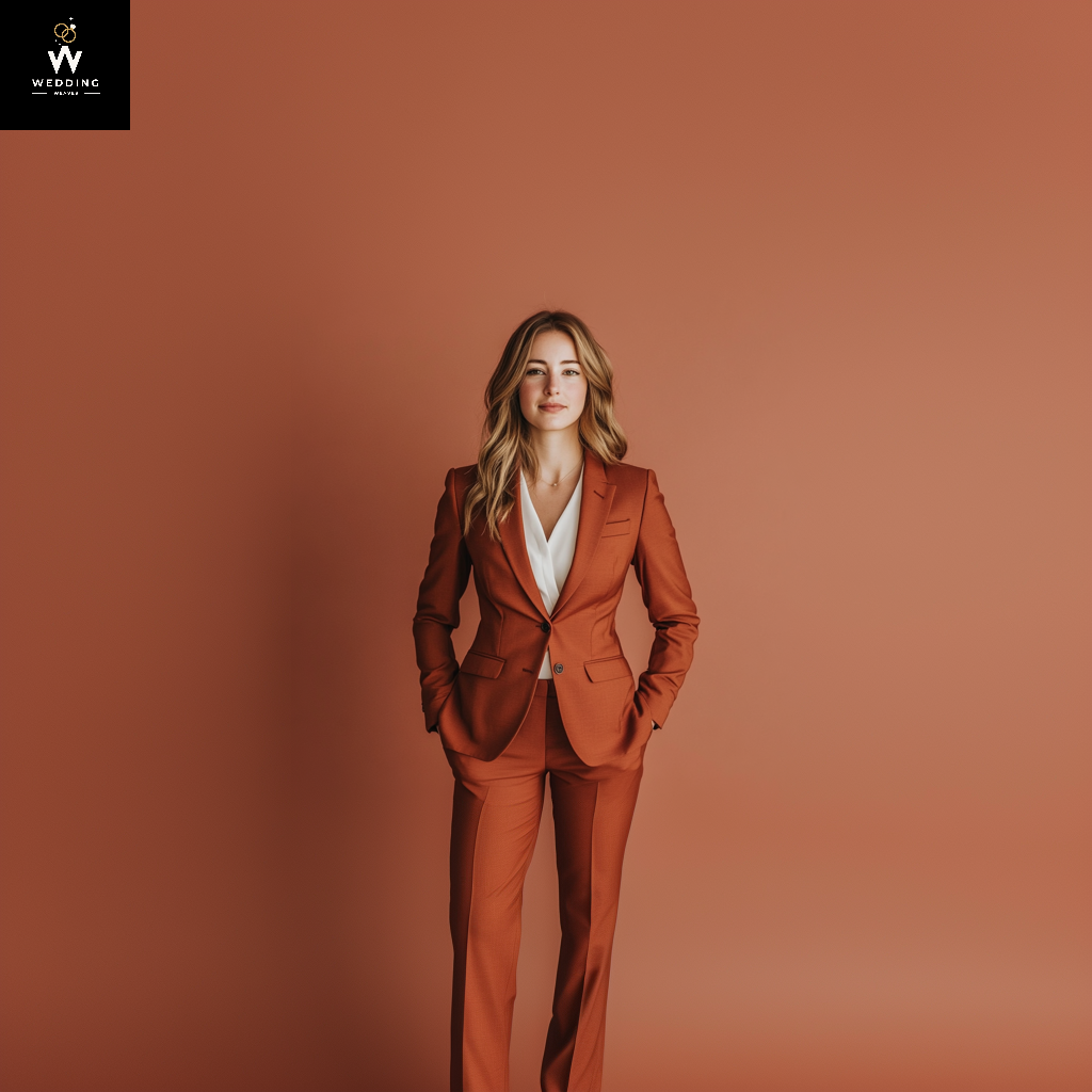 Two Piece Elegant Suit with Metal Details main image 1