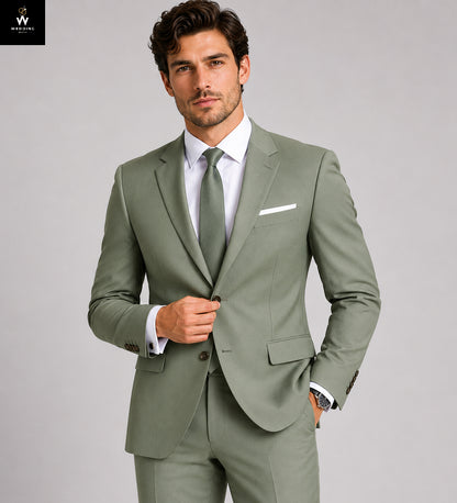 Sage Green Men Suit