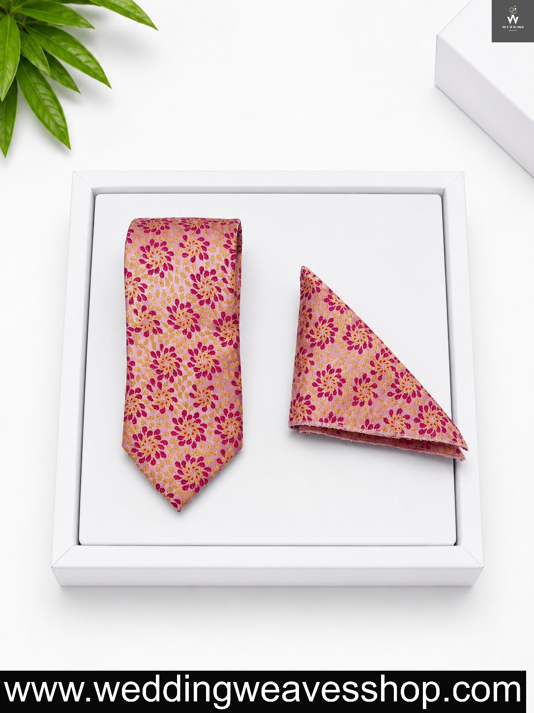 Blush Pink Floral Tie 