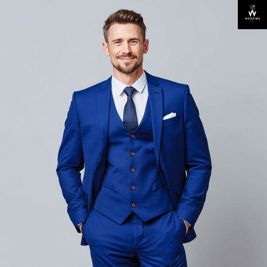 Blue Three Piece Suit