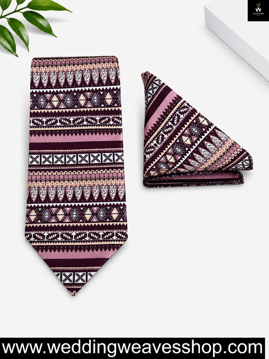 Burgundy Tie set