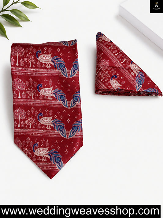 Red Tie Set For Men