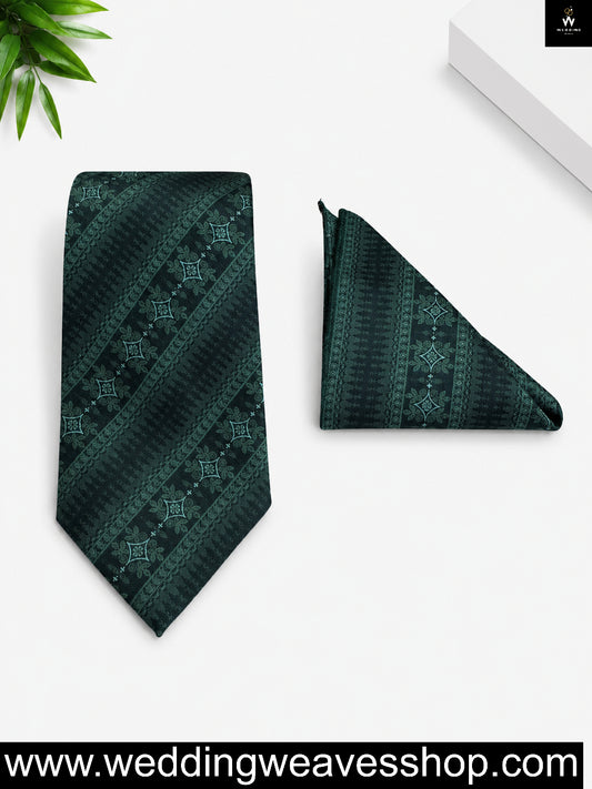 Dark Green tie Set For Men