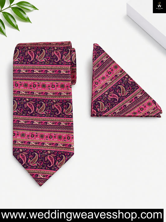 Pink Tie set for men