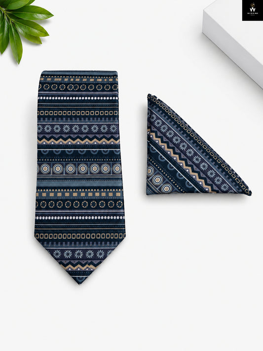 Navy blue Tie Set For Men