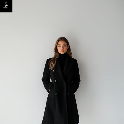 Black overcoat