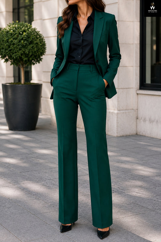 dark green two piece