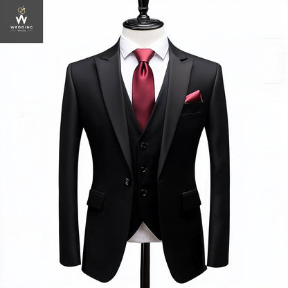 Black three piece suit
