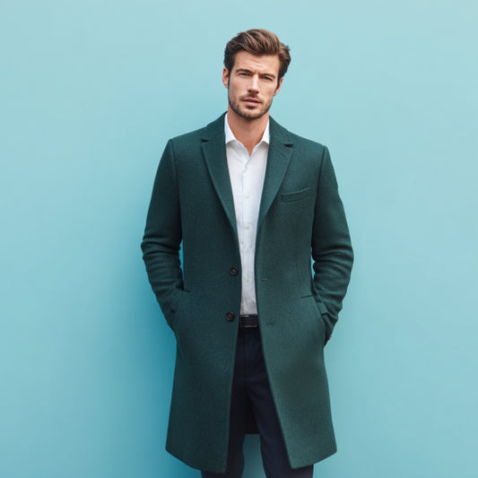 Teal long coat