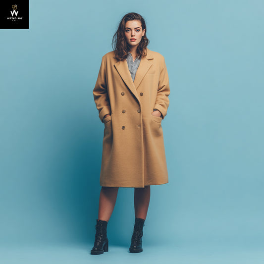 Camel long coat
