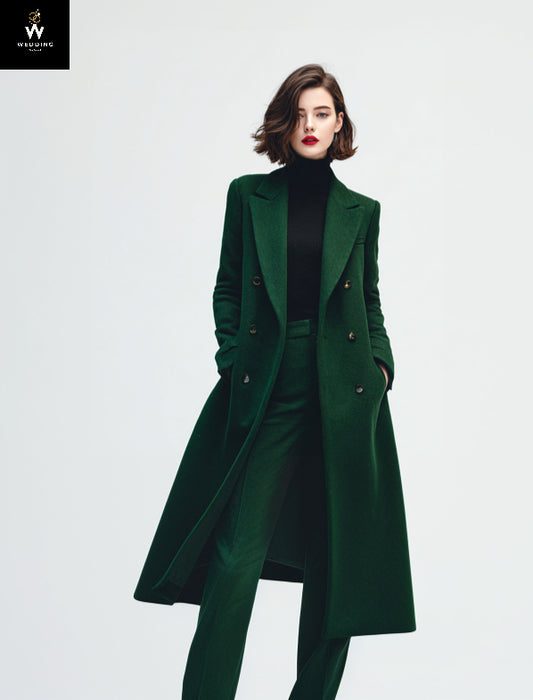 women’s green coat