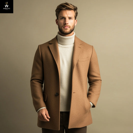 Tan overcoat