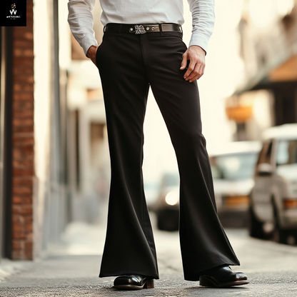 Black Bell Bottom Trouser