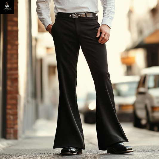Black Bell Bottom Trouser