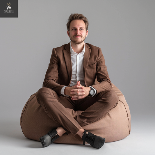 Dark Brown Two-Piece Suit for Men | Perfect For Formal and Casual Wear