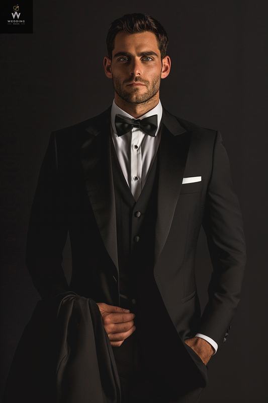 black three piece suit
