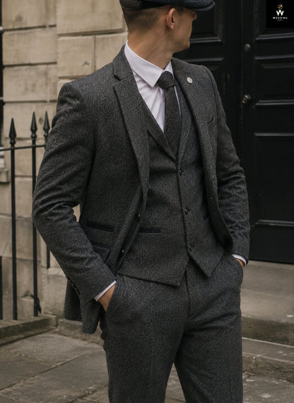 grey three piece
