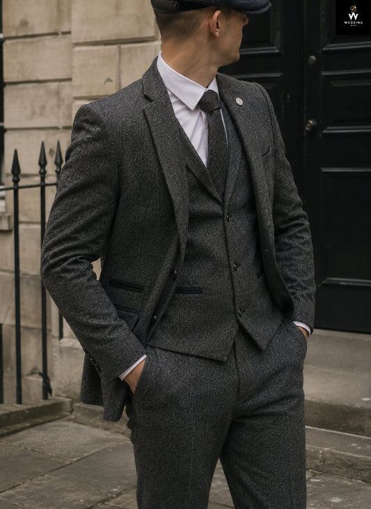 grey three piece