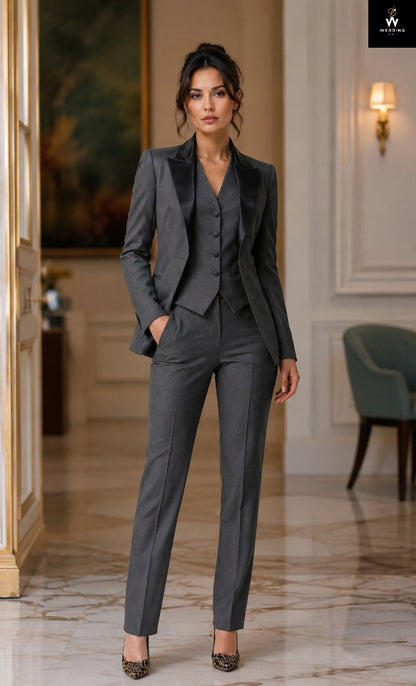dark grey suit