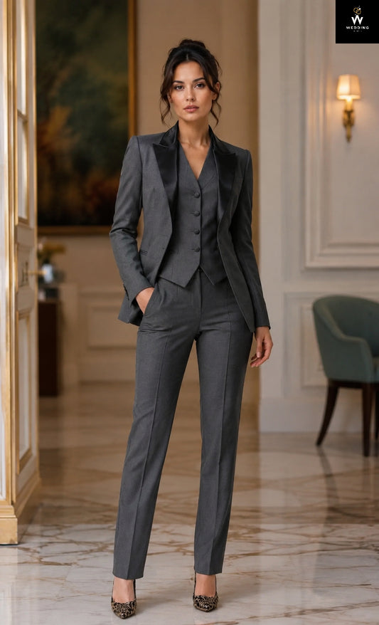 dark grey suit