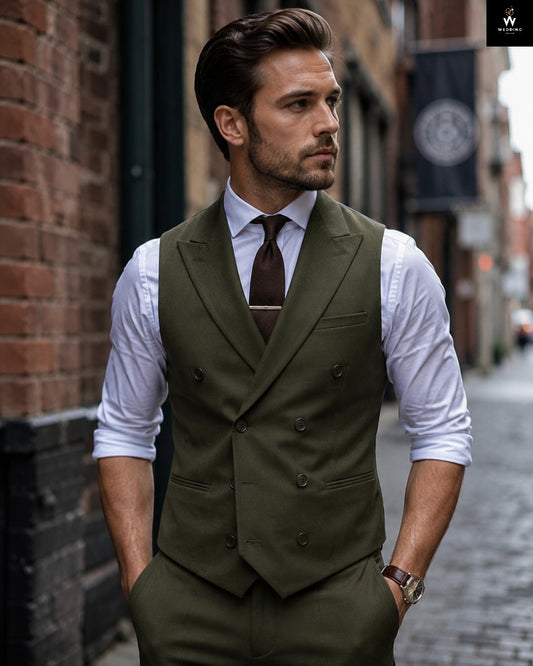 olive green vest