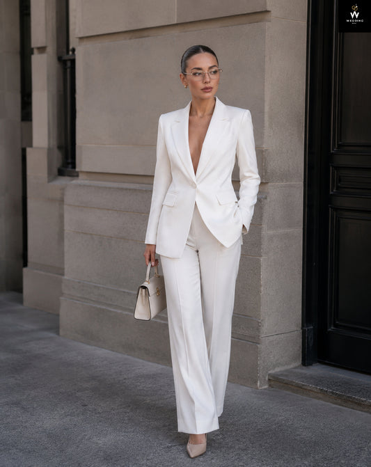 white suit