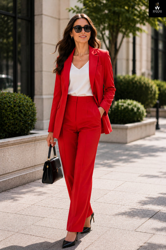 red two piece