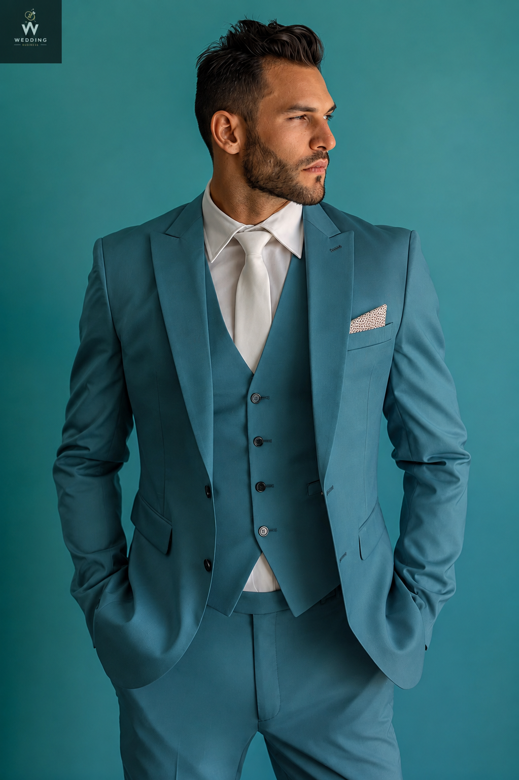 teal three piece