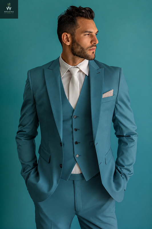 teal three piece