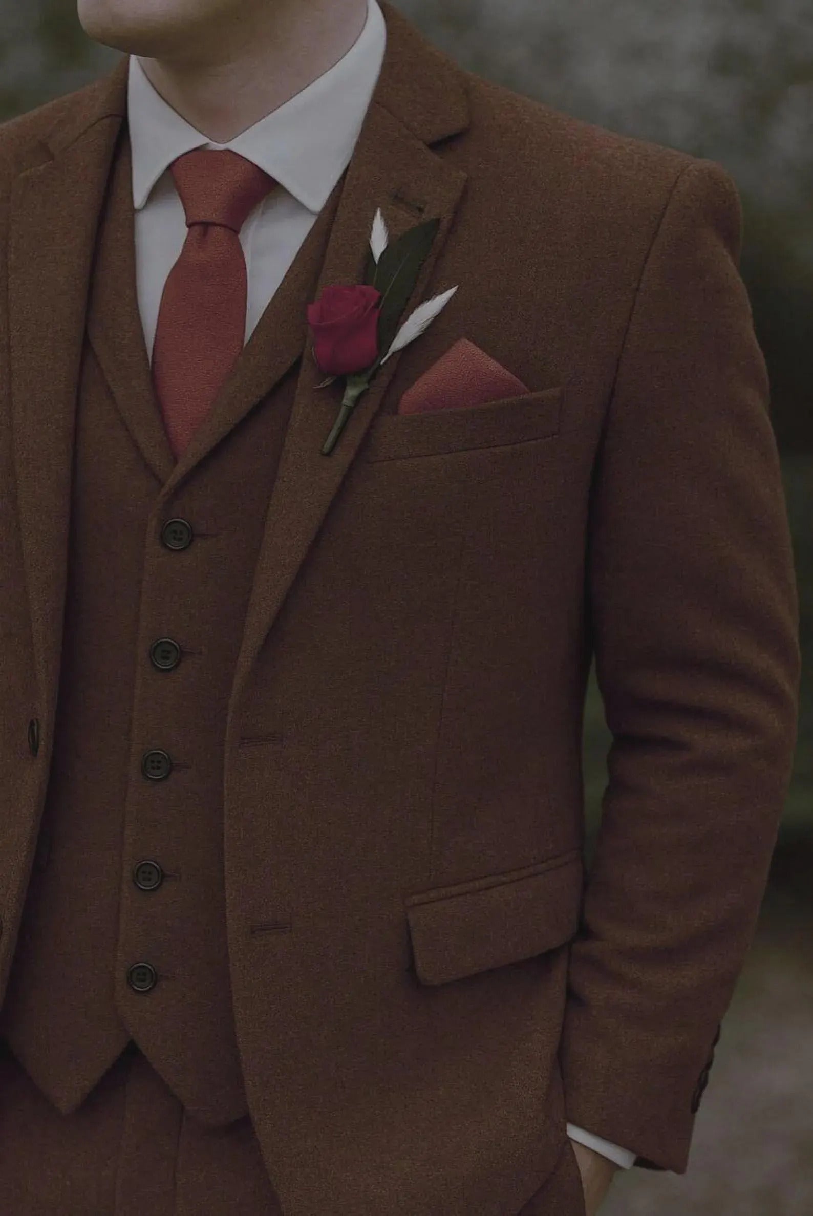 Brown suit for men