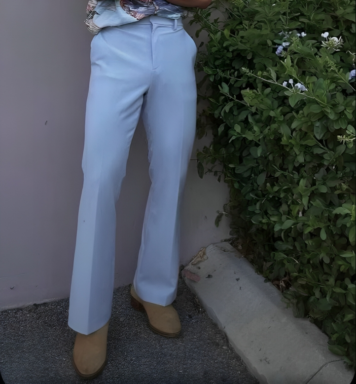 Men’s Burgundy Flare Pants