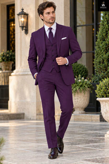 purple prom suit